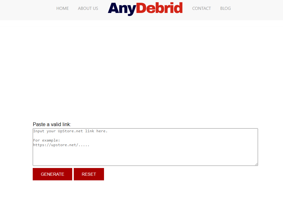 anydebrid upstore premium link generator