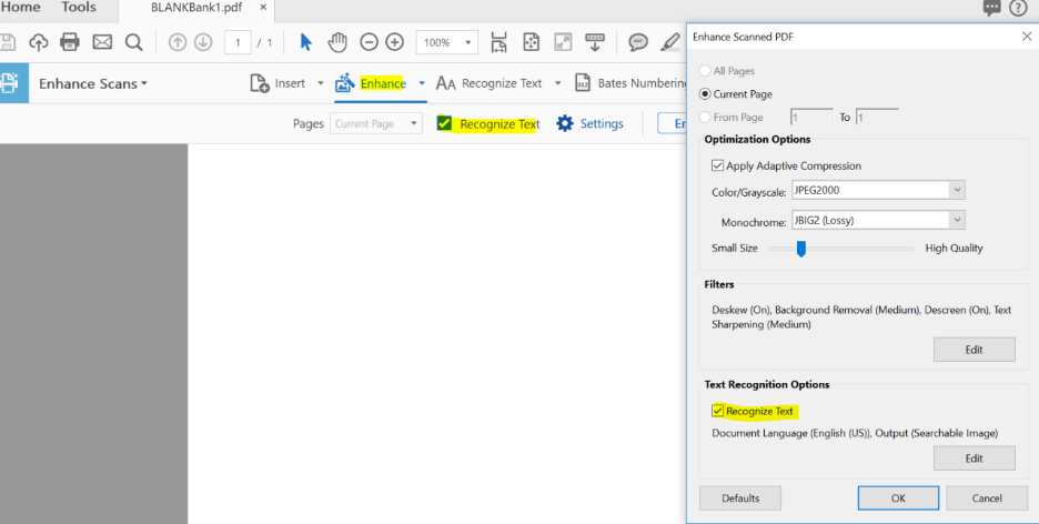 apply ocr adobe