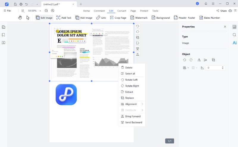 arrange images pdnob