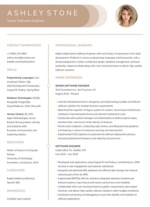 ats-friendly resume template 1