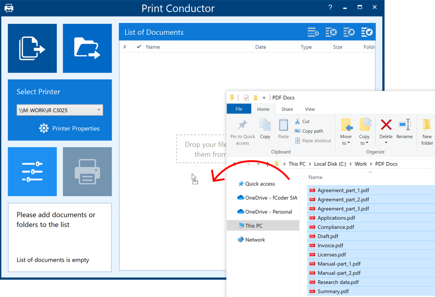 batch print pdf files print conductor