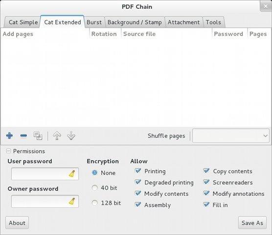 PDF Chain editor de pdf linux ubuntu