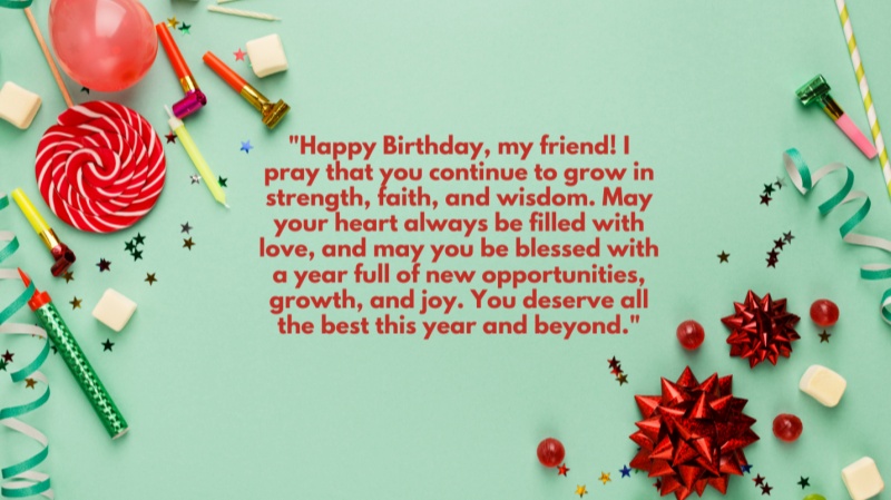 birthday blessings messages for friend