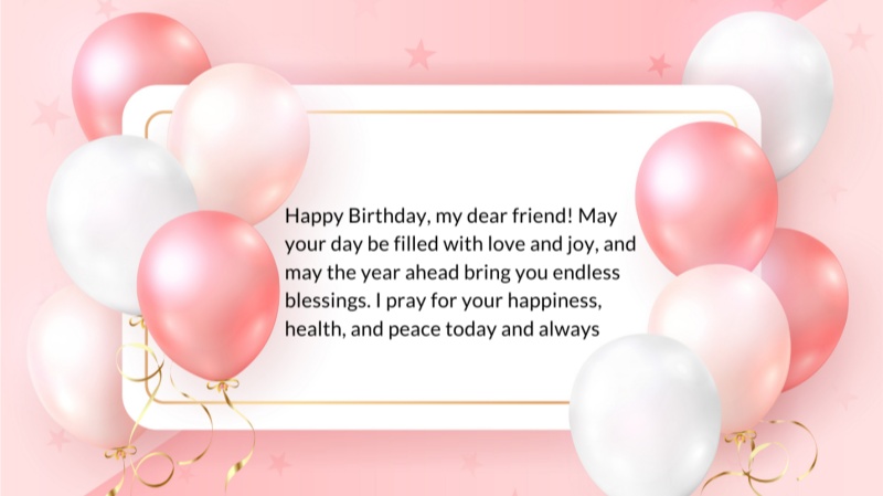 birthday prayer for a friend