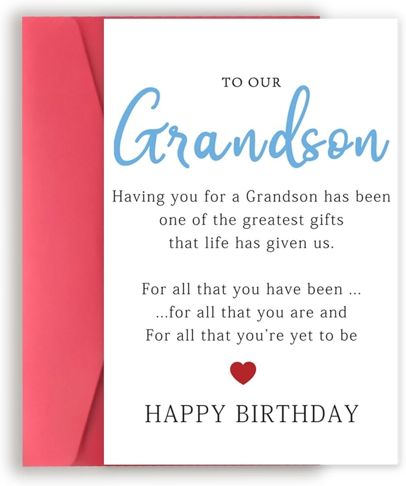 birthday wishes to grandson from grandmother