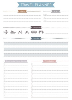 business travel itinerary template