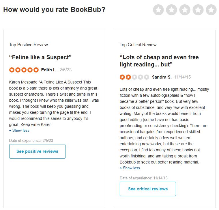 bookbub review 2