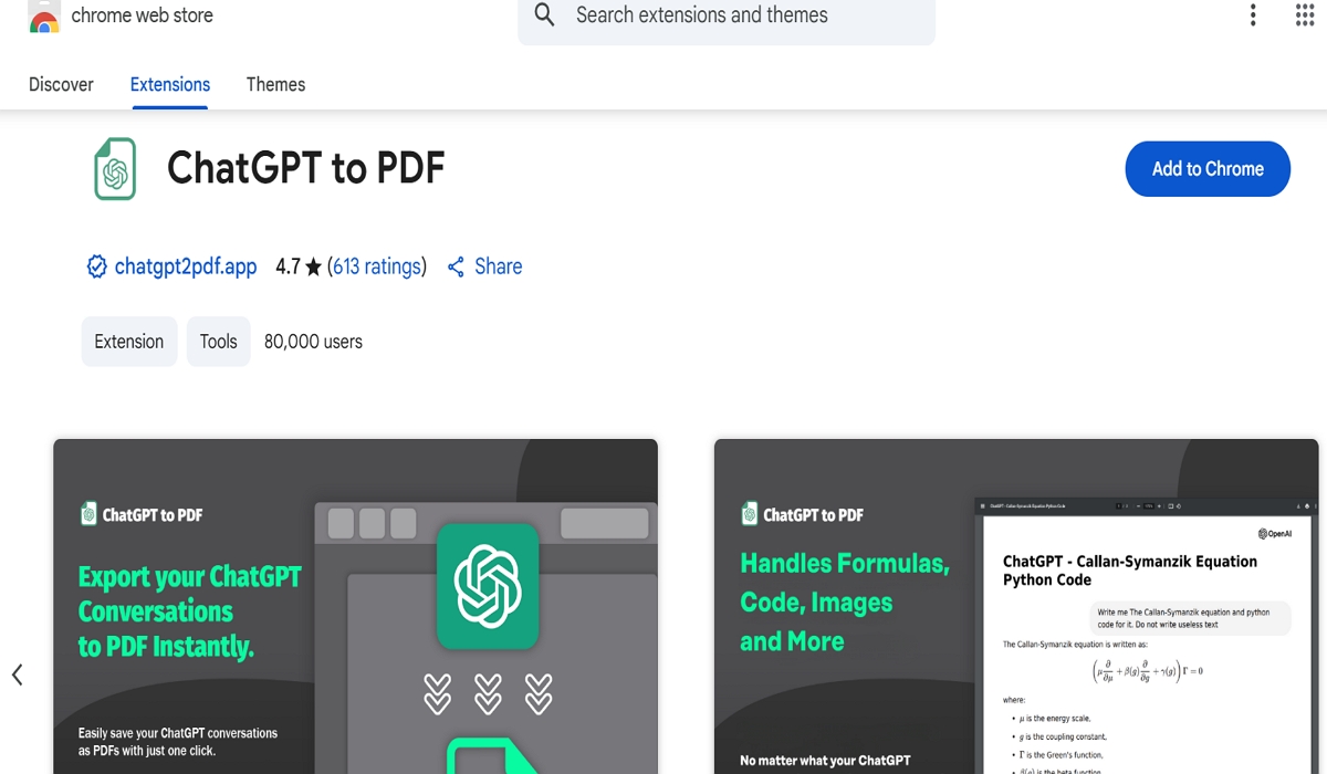 Convert ChatGPT to PDF Using Browser Extensions