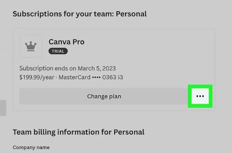 click the three dots of canva