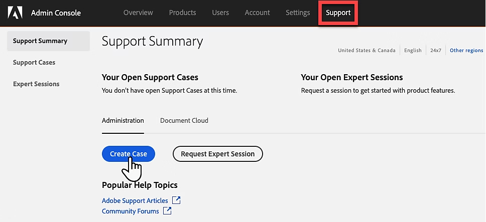 contact adobe support