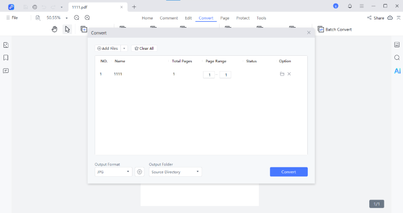 convert a pdf image back to jpg via tenorshare pdnob step 3