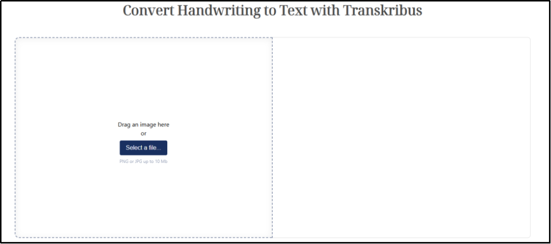 transkribus interface
