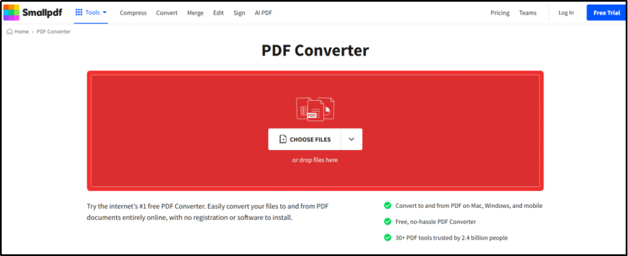 convert handwriting to text by small pdf