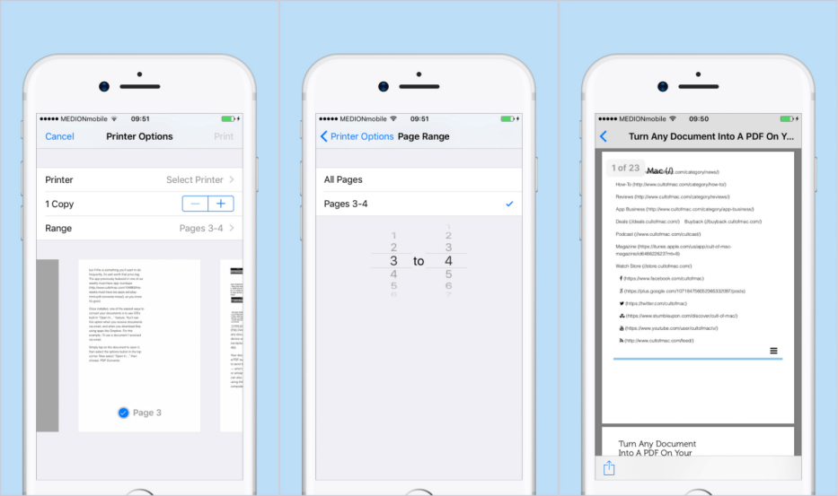convert picture to pdf on iphone