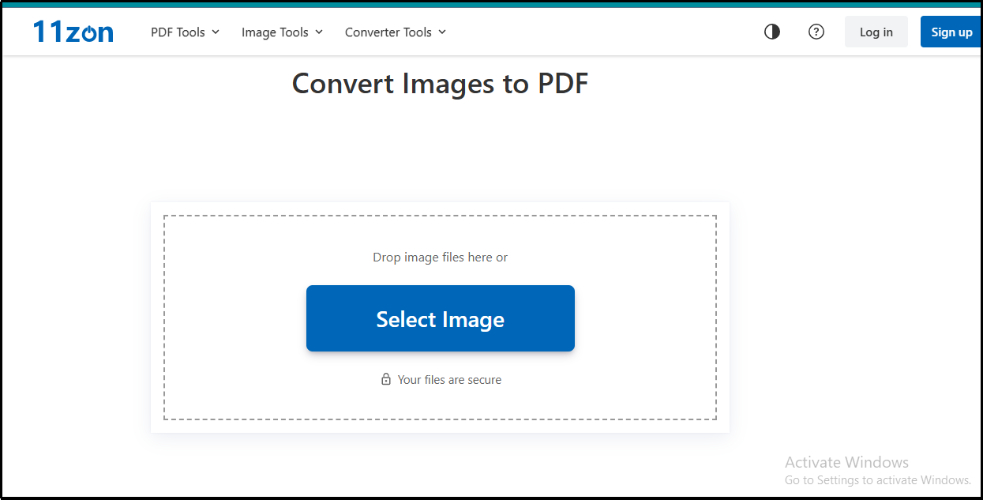 convert screenshots to PDF with 11zon