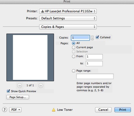 convert word to pdf on mac print