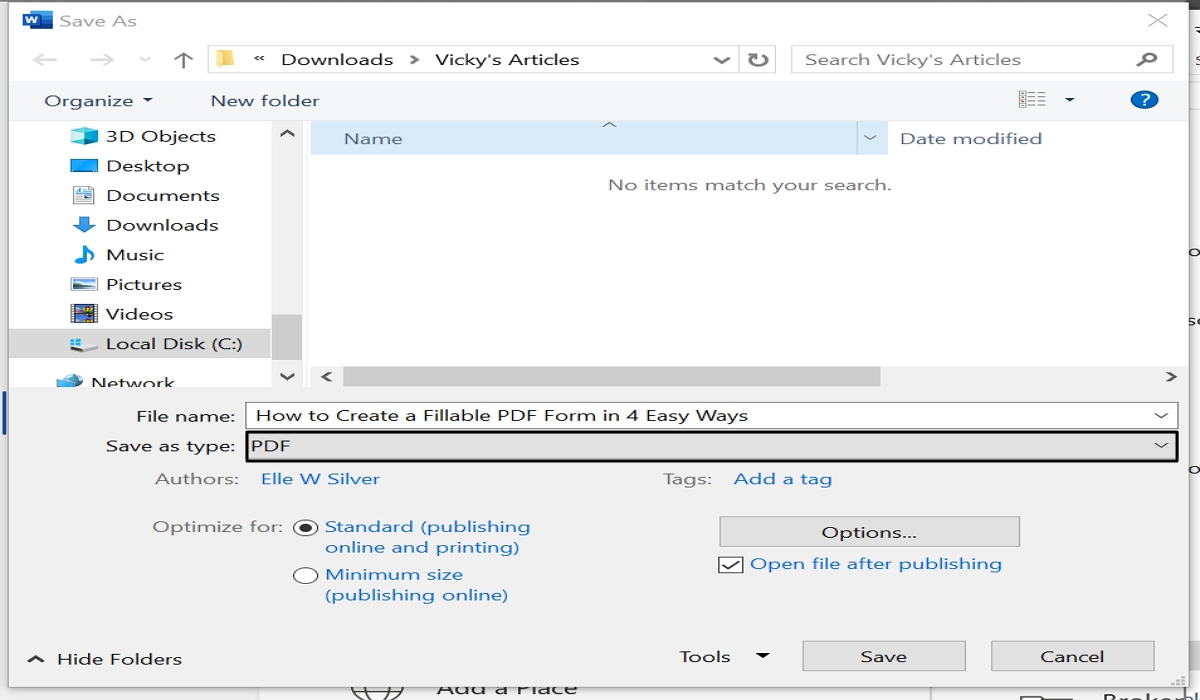 How to Create a PDF Fillable Form from Word