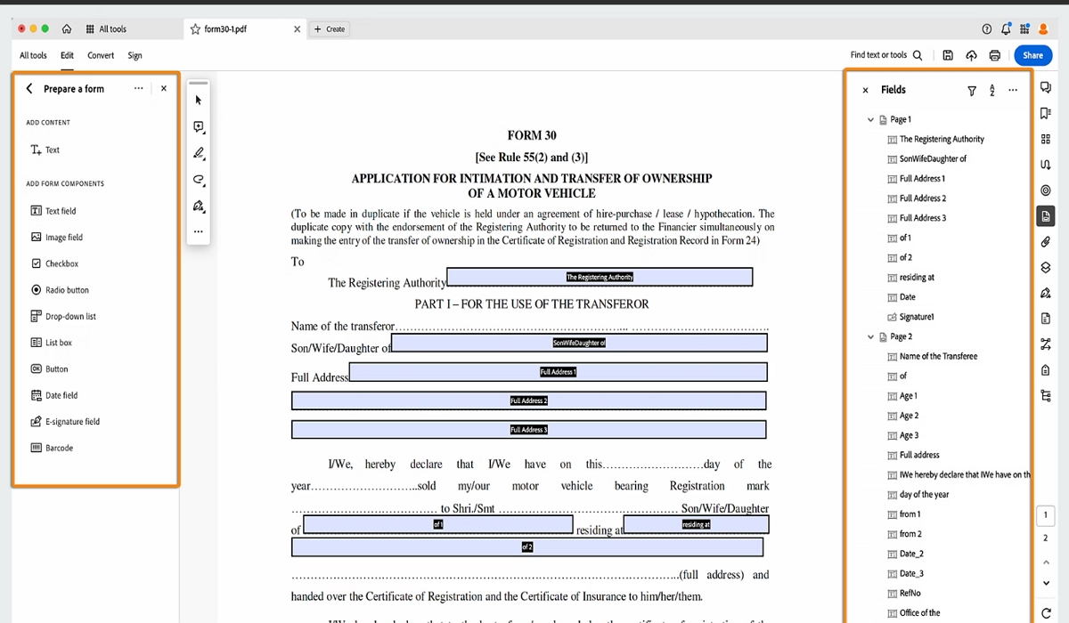 How to Create a Fillable PDF Form in Adobe