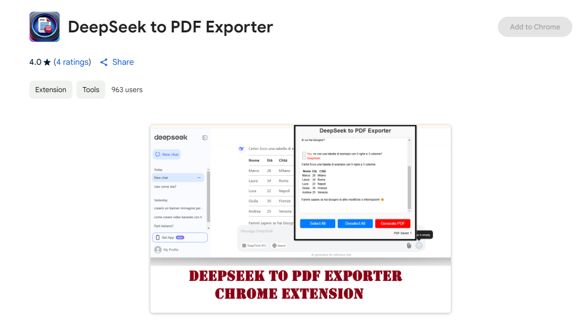 deepseek to pdf exporter extension