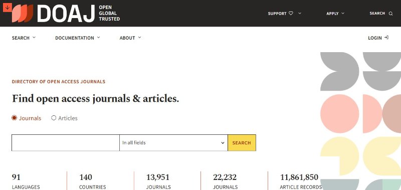 Directorio de Revistas de Acceso Abierto (DOAJ)