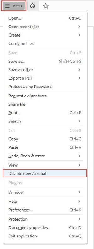 disable new acrobat