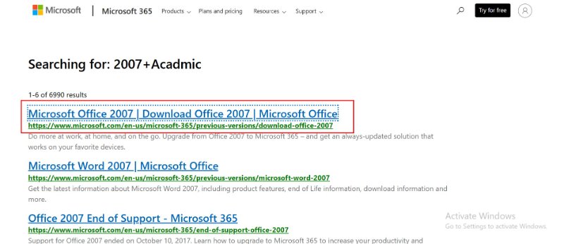  download the installation package of office 2007