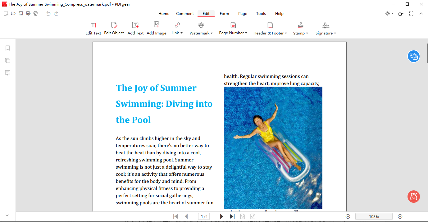 edit pdf pdfgear