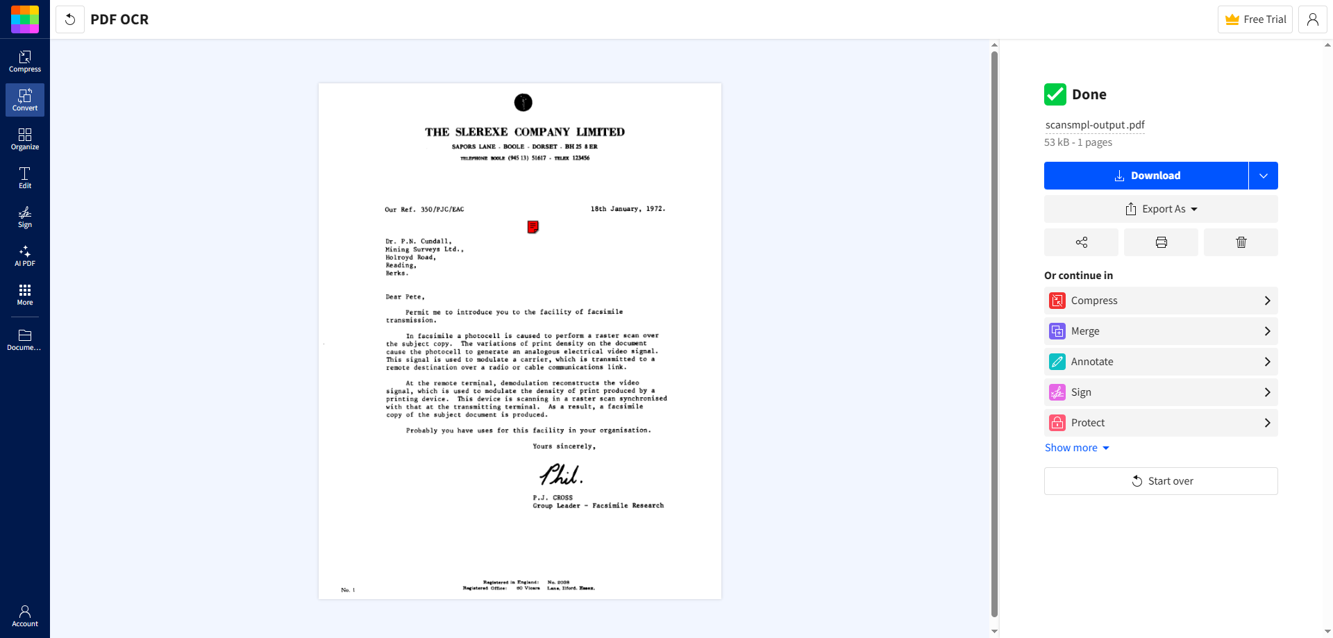 edit a scanned pdf document online,