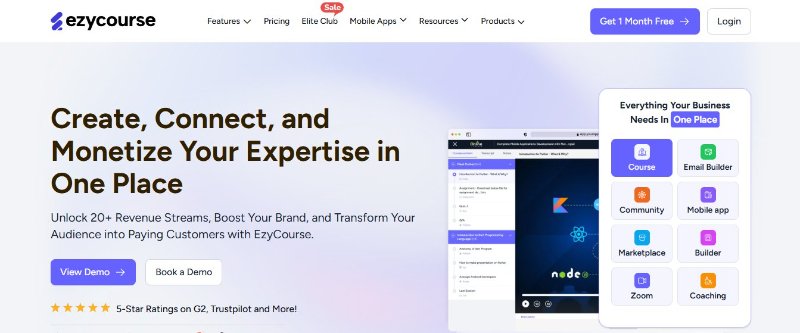 ezycourse websites similar to khan academy
