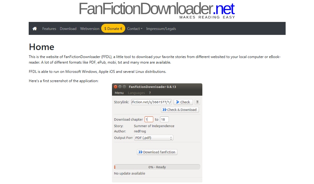 fanfictiondownloader ao3 download