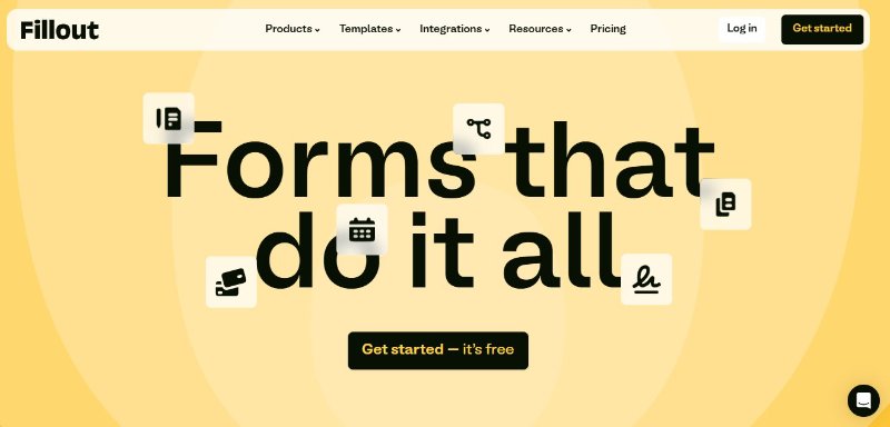 fillout jotform competitors