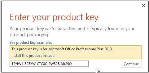 serial office 2013 professional plus