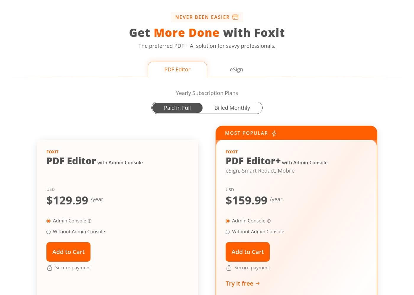 foxit pdf editor price