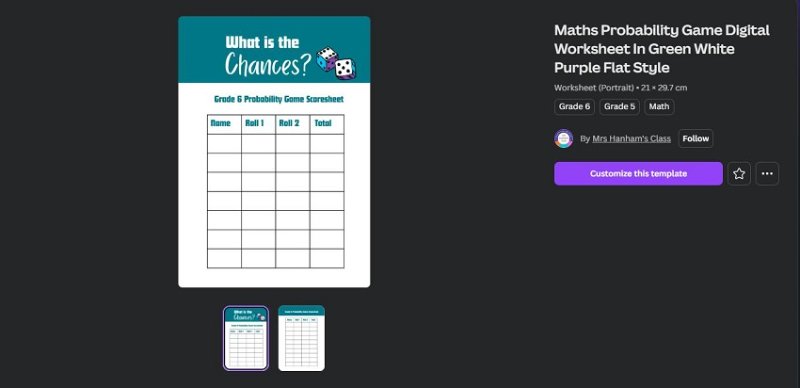  free canva template score sheets