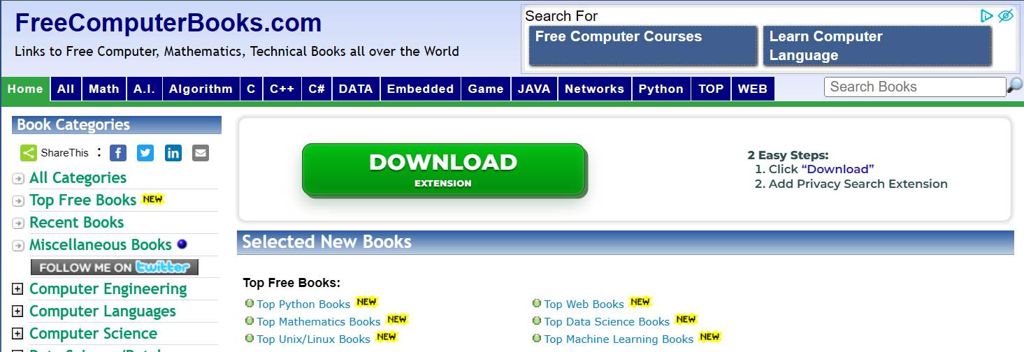 freecomputerbooks best torrent site for books