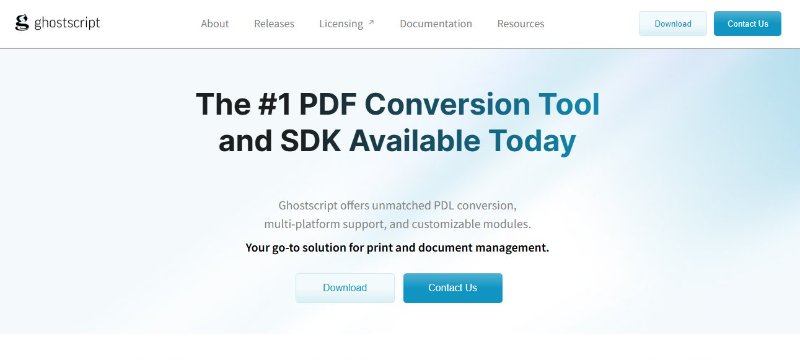 ghostscript open source pdf reader