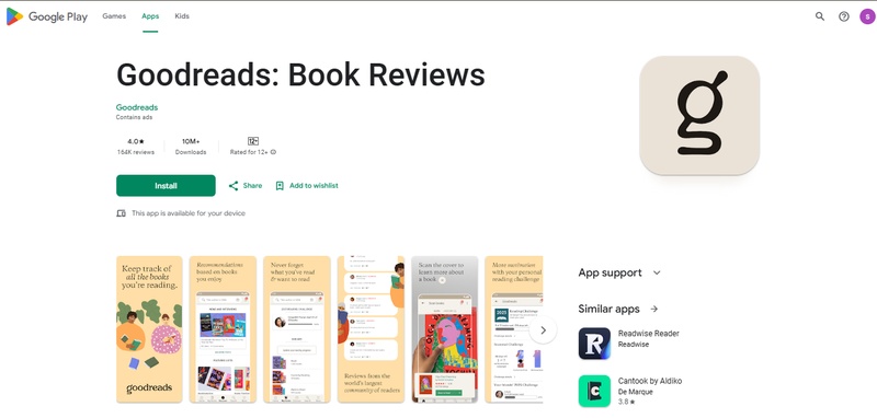 goodreads downloader app