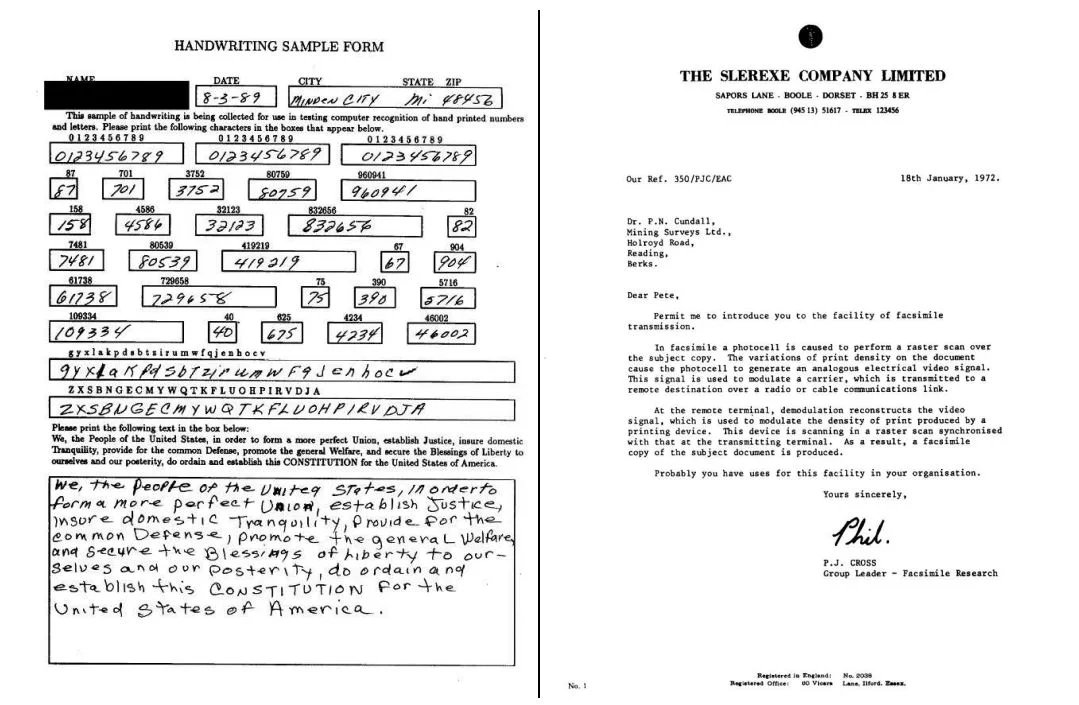 handwriting ocr samples