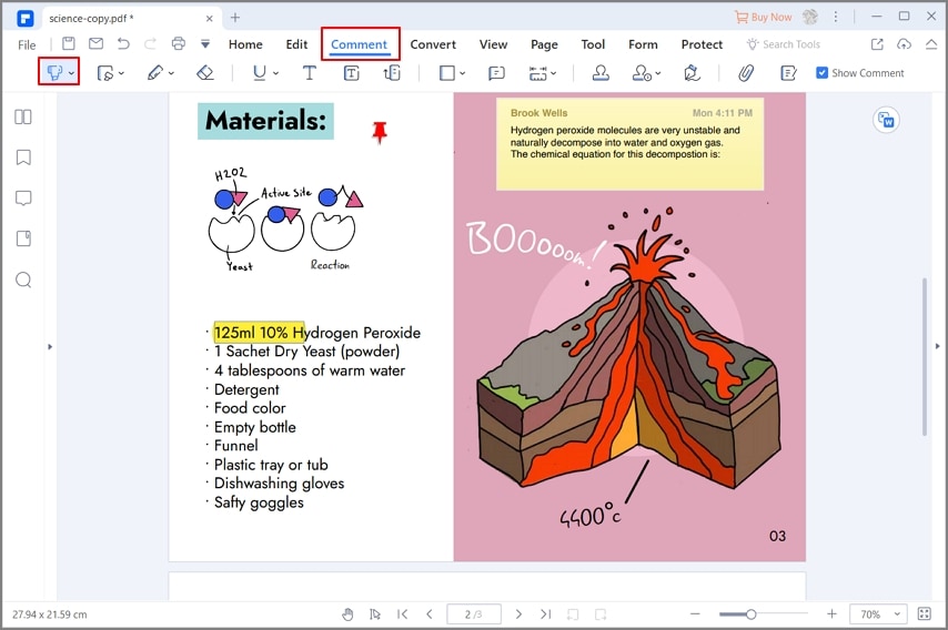 highlight and save pdf
