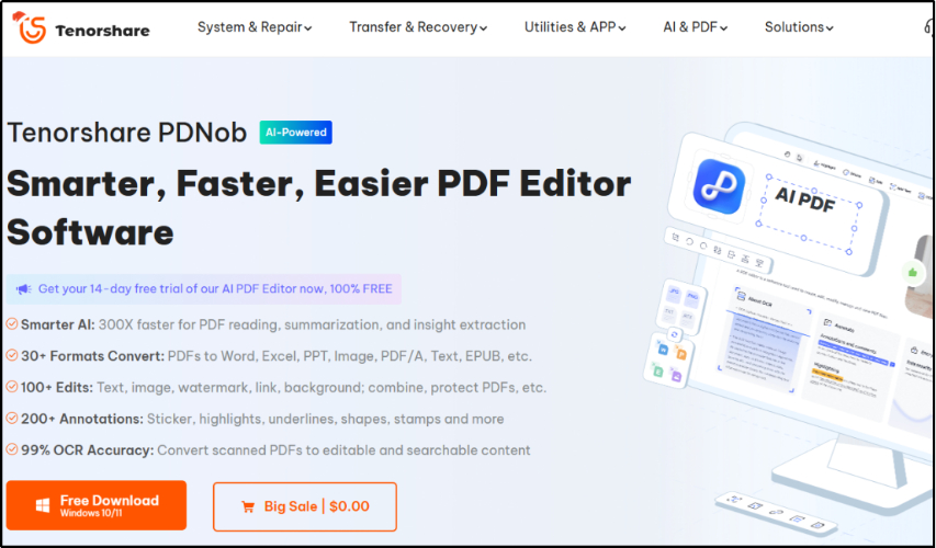 how to ocr a pdf document with pdnob pdf editor