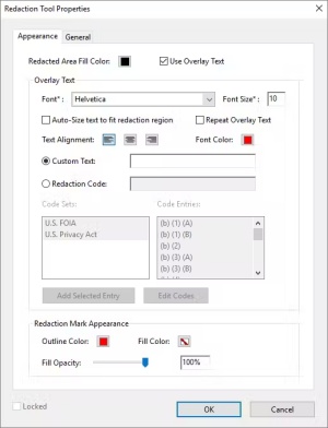 how to change redaction color in adobe