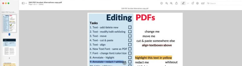 如何在 Mac 上不使用 Adobe 編輯 PDF 第 3 步