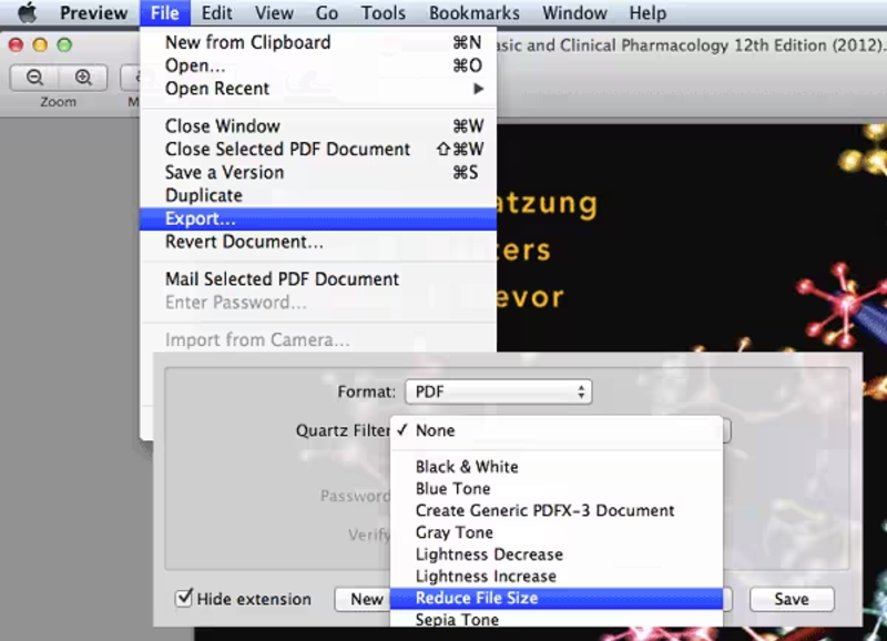 how to make a pdf document smaller on mac