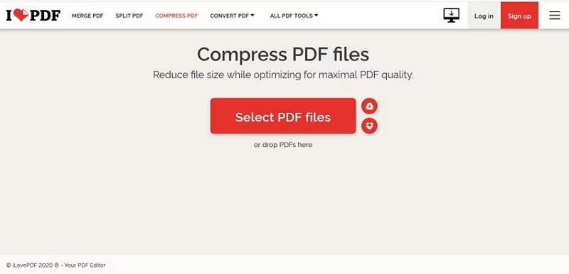how to make a pdf file size smaller via ilovepdf
