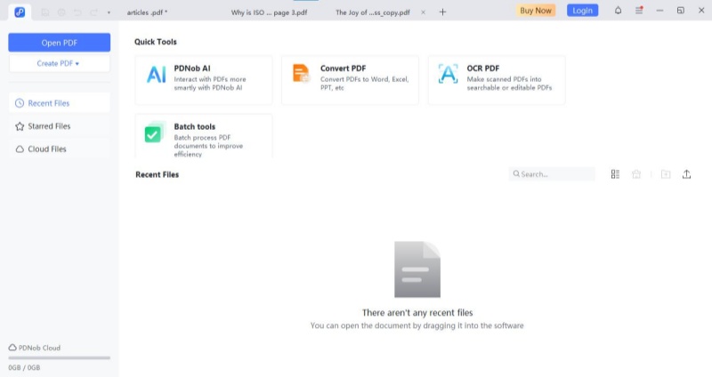 how to remove highlight from pdf with pdnob step 1