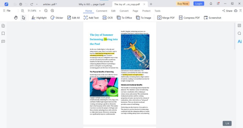 how to remove highlight from pdf with pdnob step 3