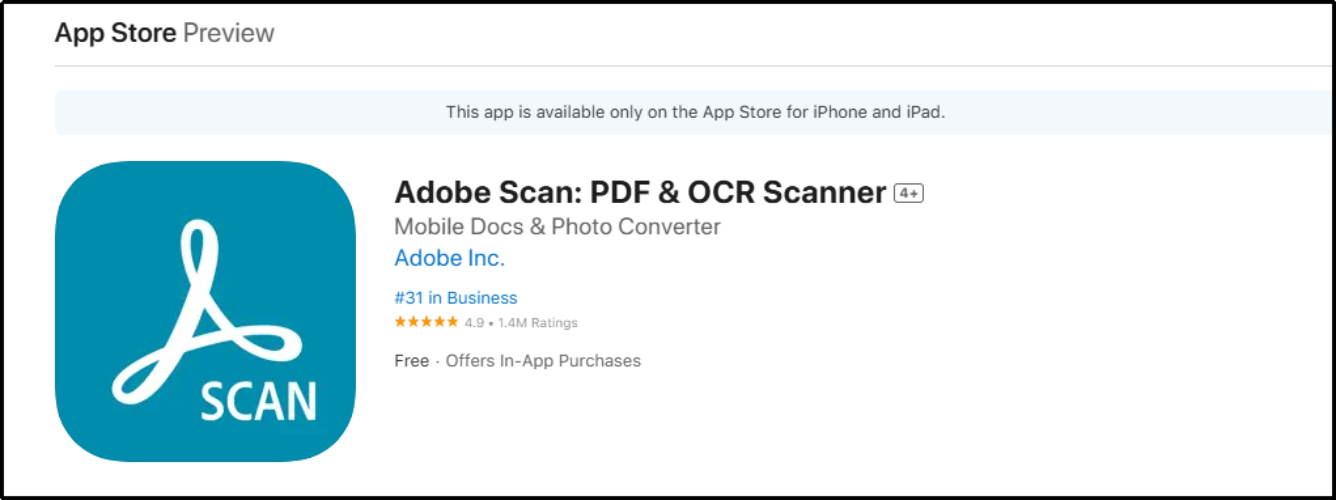 how to scan id card with adobe scan