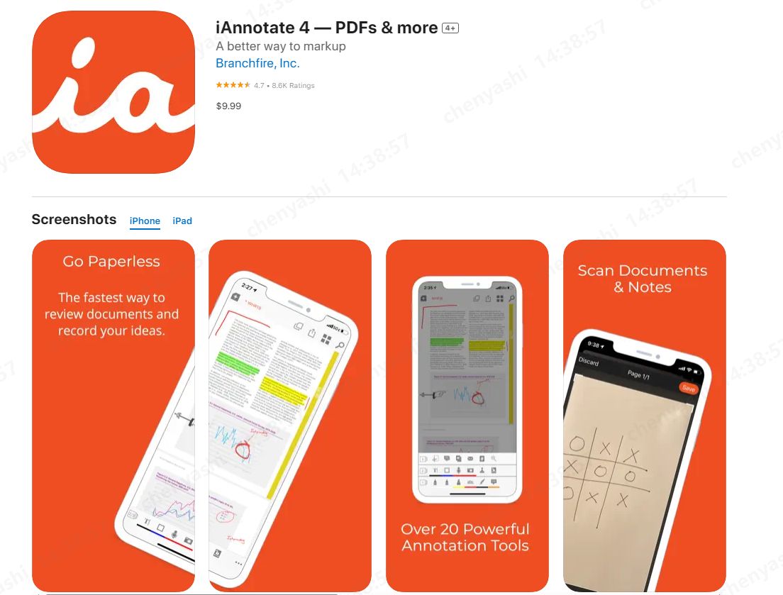 iannotate4 free pdf editor ipad