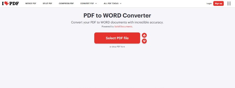 ilovepdf convert pdf to word
