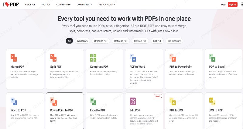 ilovepdf web version
